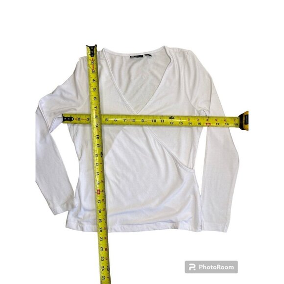 Womens ASOS Design Wrap Front Stretchy Top Color White Size 6 - Picture 5 of 5